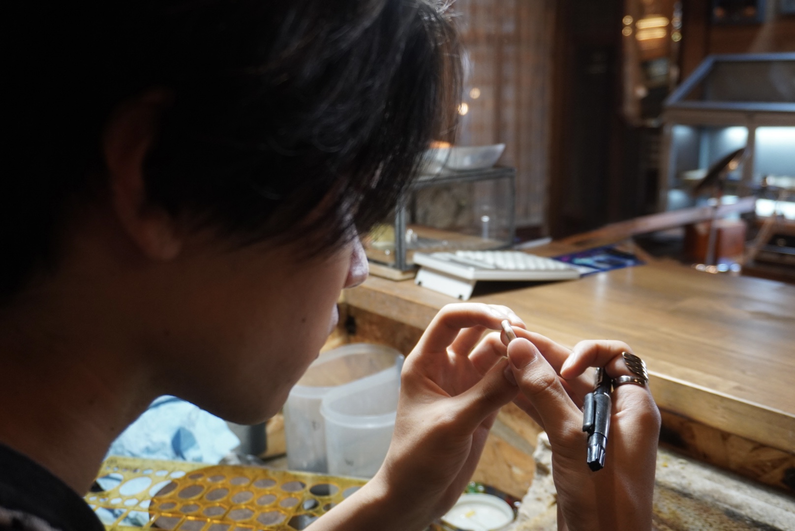 【製作工程】甲丸削り×ダイヤモンドダスト